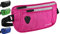 SAO ROQUE ® Bauchtasche Damen Mädchen (S) Gürteltasche Reise Zubehör mit RFID Blocker, Hüfttasche stylisch, Geldgürtel Money Belt flach (Pink)