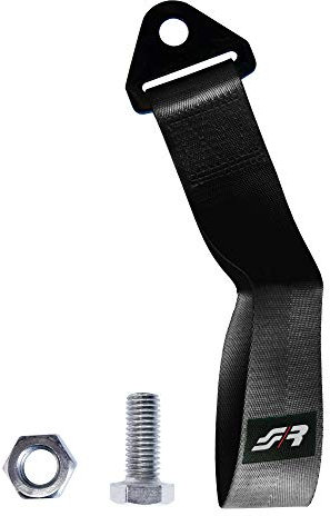 Simoni Racing Abschleppgurt - Schwarz - max. 3000kg - Länge 28cm