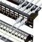 iwillink 10 Gbit/s Cat7-Patchpanel, 24 Anschlüsse, RJ45-Durchgangs-Koppler, 1U, geschirmtes Patchpanel, STP, 48,3 cm (19 Zoll), mit Rückleiste, Wandhalterung oder Rackmount, kompatibel mit Cat5e,