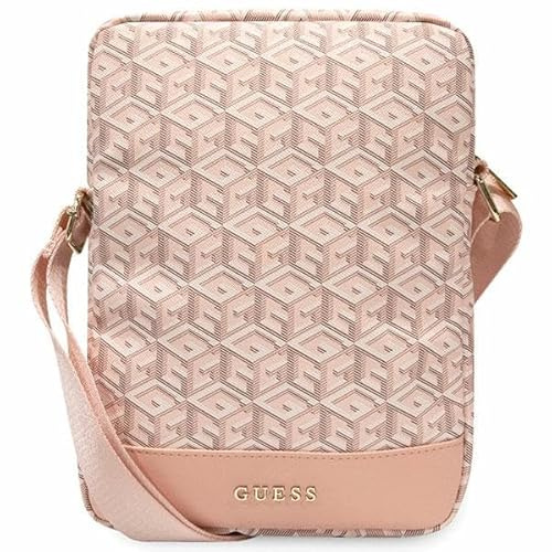 WONDEE GUESS Borsa da viaggio da donna con capacità fino a 10 pollici, goditi la moda come stile di vita con questa borsa organizer per gadget, regalo originale GUESS da donna, colore: rosa, Rosa,