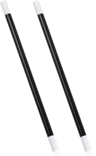 KEMUZ 2 Pcs Magischer Zauberstab Magischer Zauberstab Schwarz Kunststoff Zauberstab Zauberstab Zauberstab Kinder Sicher Verletzen Nicht Hände Ausfahrbar Science Fiction Mystery Typ Kinderspielzeug
