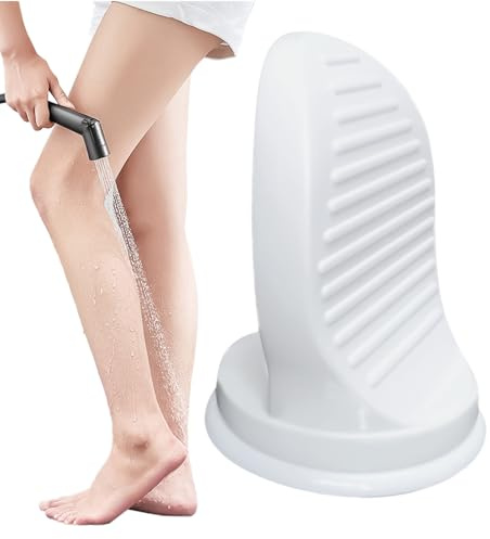 Sgabello Piedi Doccia,Scalino Doccia Montato a Parete Per Rasatura - Pedana Antiscivolo Accessori Bagno Piastrelle Vasca WC Adulti Anziani Pedicure