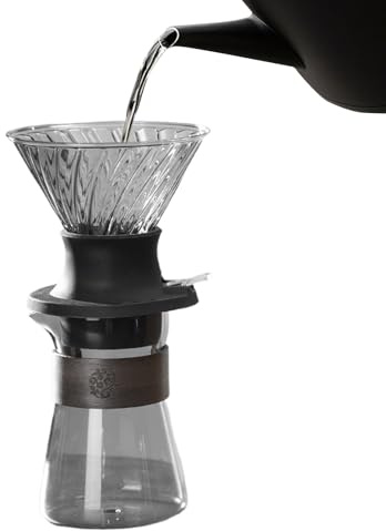 Humdcdy Pour-Over kaffebryggarset | Pour-Over Kaffebryggare Bygkopp | Snabb filtrering Enkel extraktion Avtagbart verktyg för hem man far mamma flickvän pojkvän