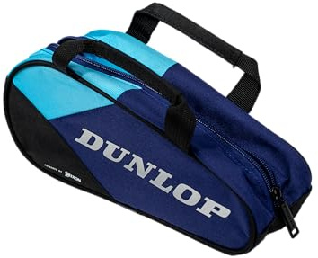 Dunlop FX Mini Racket Bag – Mini Bolsa de Tenis en Violeta/Negro/Cian – Accesorio Coleccionable y Pieza de exposición para Aficionados al Tenis