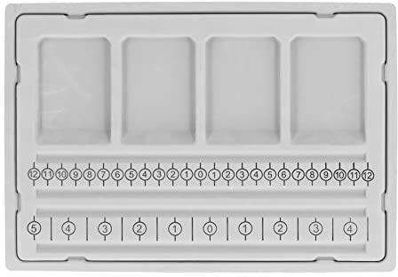 Planche à perles pour la fabrication de bijoux |4 canaux droits et 4 compartiments encastrés |Planche de conception de perles ABS pour bracelets/colliers/projets multi-brins