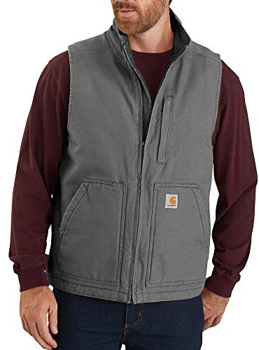 Carhartt herr Sherpa Lined Mock-neck Vest Arbetsverktyg Ytterkläder