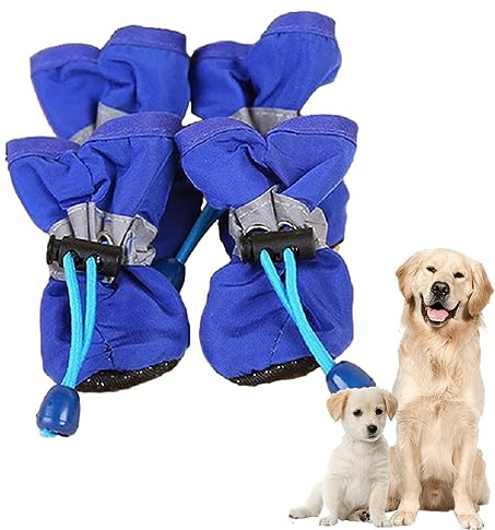 Kelburn Chaussures imperméables pour Chien | Bottes de Pluie et protège-Pattes pour Chien pour chaussée Chaude | Bottes et protège-Pattes pour Chien, protège-Patte de Chien imperméable avec Cordon de