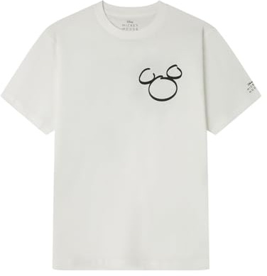 SPRINGFIELD Camiseta Gráfica Mickey All Time Clasic SS. 100% Algodón Bci, Marfil, L