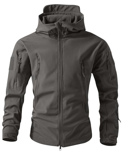 Veste Grand Froid Homme Treillis Vetement Camouflage Randonnée Tenue Tactique Army Blouson Imperméable Homme Imperméables Hiver Equipement Mi Saison Softshell L