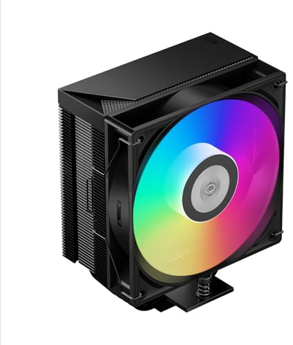 PCCOOLER Dissipatore d'aria per CPU, 5 x 6 mm, ventola ARGB da 73,3 CFM, compatibile con Intel LGA115X/1200/1700/1851 e AMD AM4/AM5 (RT500 TC ARGB BK)
