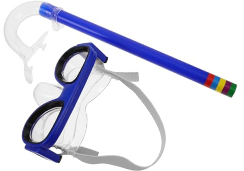 Yardwe Masque de Plongée Garçon Fille avec Tuba Silicone Anti-Fuite et Anti-buée Lunettes de Natation Réglables pour Piscine et Activités Aquatiques