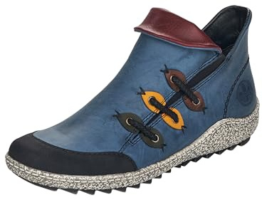 Rieker Z7582, Botas Cortas al Tobillo Mujer, Blau / 00, 38 EU