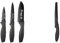 MasterChef Knife Set of 3 Kitchen Knives Professional & Soft Touch Grip, Essential Collection 3 Piece, Black & Viners Assure 8” Stainless Steel Bread Soft Grip Handle Safety Knife, Black