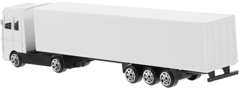 Toyvian LKW-modellspielzeug Mini- -LKW-Modell Auto Mit Reibungsantrieb Reibungsautos Fahrzeugspielzeug Aus Babyautospielzeug Traktor Weiß Europäischer Stil Legierung