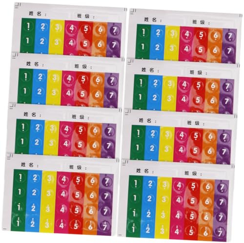 ibasenice 8stücke Teiliges Panflöten Widerstandsfähige Percussion-sticker Einfache Anbringung Leichte Lernhilfe Für Anfänger Praktisches Zubehör Für Instrumentenübungen