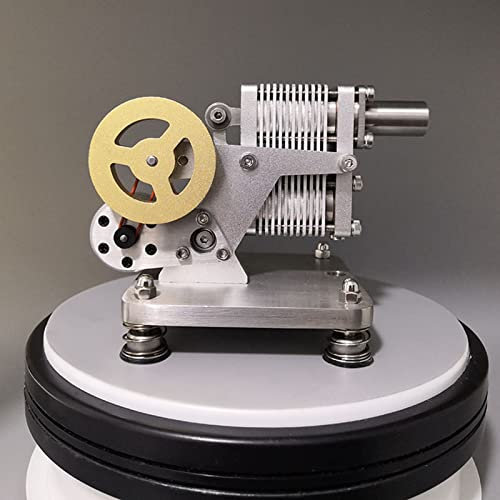 Rocker Engine Model Teaching Birthday Science Decoration 3700-4000 RPM Flywheel Diameter Educational Toy Power Rocker Engine Model Ornament Teaching Power Rocker Engine Model for Teaching Decorating