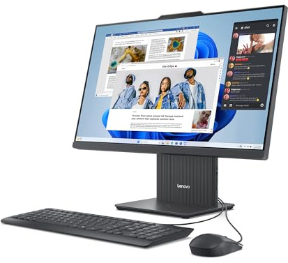 Lenovo IdeaCentre AIO 24IRH9 - Ordinateur de Bureau Tout-en-Un 23.8 FHD (Intel Core i7-13620H, 16Go RAM, 512Go SSD, Graphique Intel UHD Intégrée, Windows 11 Home) Clavier AZERTY et Souris USB - Gris