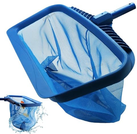 Generisch Redes de piscina para limpiar | Recogehojas de piscina con colador fino, malla ligera para eliminar partículas de suciedad para piscina de jardín y acuario
