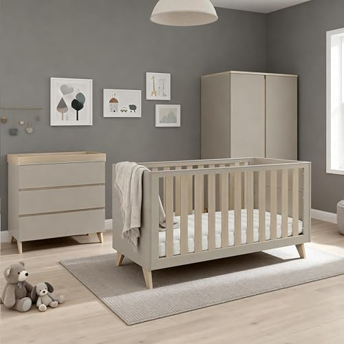 Babymore Dante 3 Piece Nursery Room Set - Cashmere
