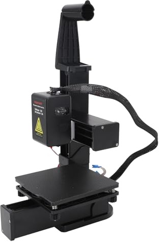Luqeeg 3D-Skrivare med Frekvensdelningsmultiplexering, Kompakt 3D-Skrivare med Hög Precision och Snabb Uppvärmning för Utbildningsändamål (EU kontakt)