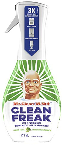 Mr. Clean Clean Freak Deep Cleaning Mist Multi-Surface Spray, Gain Original, 16 Oz Spray Bottle