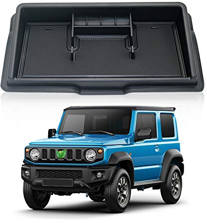 LFOTPP Kit Boîte de rangement pour instruments de tableau de bord (support téléphone, organisateur console centrale) - Suzuki Jimny/Sierra - Avec tapis antidérapant