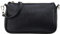 SH Leder Echtleder Schultertasche Umhängetasche Handtaschen Clutch kleine Tasche Abendtasche 23x13cm Jennie G323 (Schwarz)