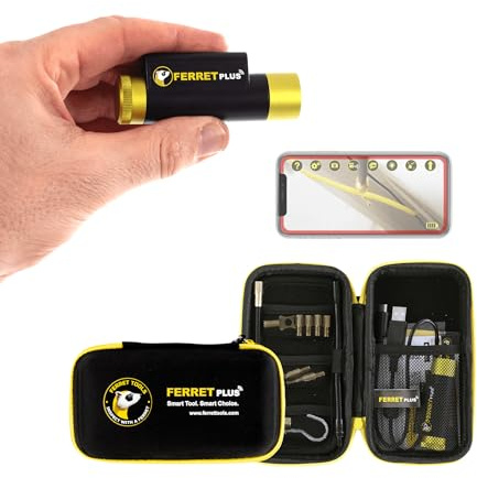 Ferret Plus Wireless Inspection Camera Will See & Reach Where You can’t. Electrical, HVAC, Dryer Vent, Home Inspection, Chimney, Pest Control. 720p Streaming, 1080p onboard Save, Rechargeable, WiFi