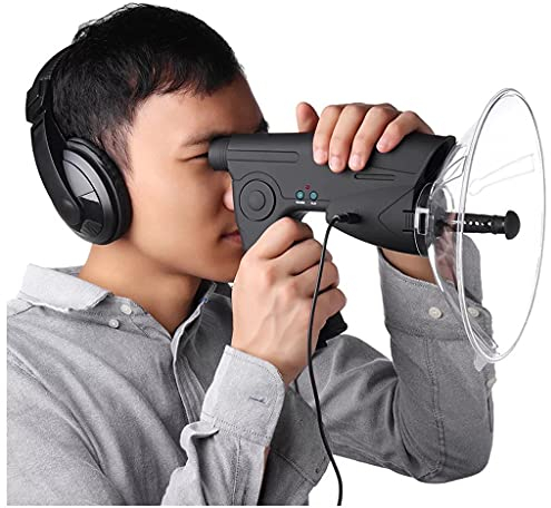 Richtmikrofon/Parabolmikrofon, Abhörgerät,Monocular X8 Bionisches Ohr Langstrecken Vögel Hörteleskop 100M