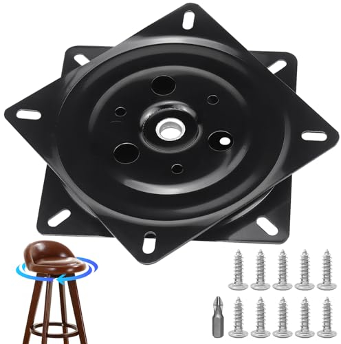 Drehbeschlag 360° Drehbar Drehplatte, Schwerlast Drehteller Kugellager, 149 * 149 * 15mm Drehteller Quadratisch, Drehbeschlag Drehteller, 150 kg Tragkraft, Für Hocker, Tische, Bücherregale