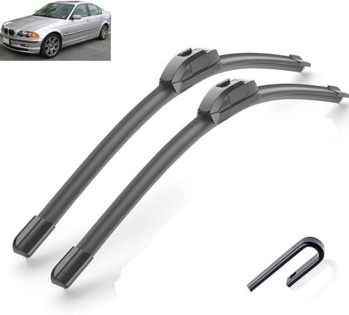 Escobillas limpiaparabrisas Delanteras para BMW Serie 3 E36 318 320 323 325 M3 - Kit de Alto Rendimiento, Visibilidad Superior en Carretera, fácil instalación, escobillas Planas