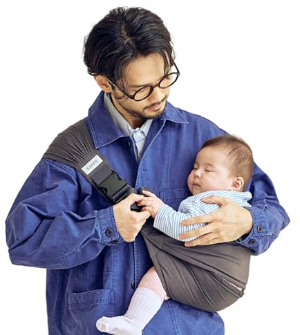 Konny Baby Carrier Hip Seat, Dual Support Toddler Hip Carrier, Adjustable Wraps Sling Wearable One Size Fits All, Baby Essentials for 6 to 48 Months up to 44 lbs -Charcoal