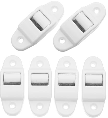 Housoutil 6Pcs Webbing Strap Guide Rollers with Internal Brush for Roller Shutter Belt Maintenance Plastic Belt Guide Cleaner Set to Reduce Friction and Extend Webbing Strap Life Replacement