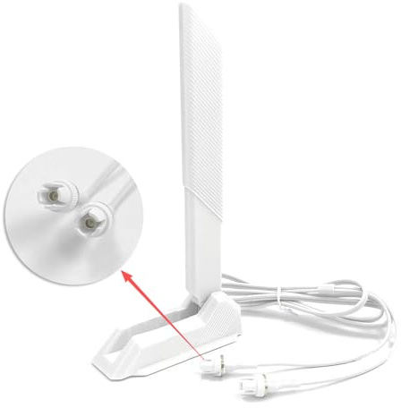 Gintai Antena WiFi 7 WLAN Amplificadores Tri-Banda para WiFi 7 Tarjeta | 12dBi Bluetooth 5.4 antena WiFi pc,Base magnética, Amplificador de señal 802.11be para PC/Router/Tarjeta PCI 6GHz/5GHz/2.4GHz