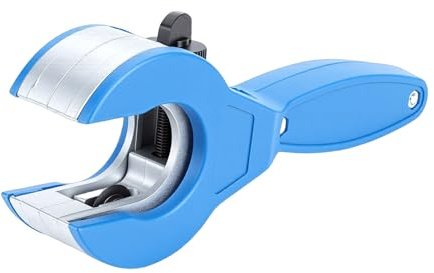 Luocute Ratcheting Tubing Cutter, 5/16 to 1 1/8 Inch Pipe Cutter with Deburring Tool for Copper Aluminum Brass PVC Stainless Steel Pipes