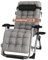 DQCHAIR Schwerelosigkeit Chaise Lounges Patio Lounger Klappstuhl Outdoor Verstellbare Liege Strand Camping Tragbaren Stuhl Für Schwere Menschen Mit Kissen (Color : Gray)