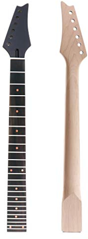 E-Gitarrenhals, Ahornkopf, Palisander-Griffbrett, 24 Bünde, für IBZ-Teile schwarz