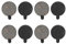 Nikou Bremsbeläge, 4 Paar Rotes Kupfer Halbmetall Bremsscheiben Rotorauflage Geräuscharme Scheibenbremsbeläge Verschleißfestigkeitsteile für 10 Zoll Elektroroller