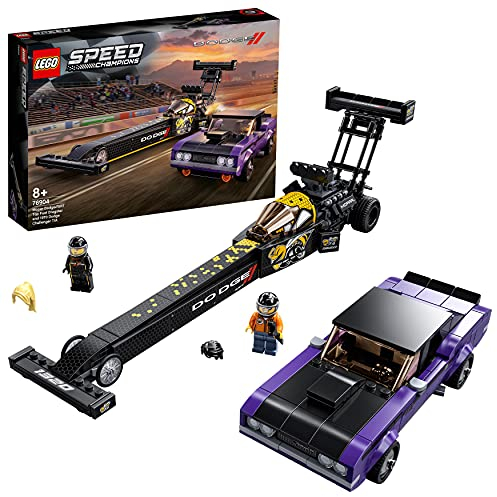 LEGO 76904 Speed Champions Mopar Dodge//SRT Top Fuel Dragster and 1970 Dodge Challenger T/A