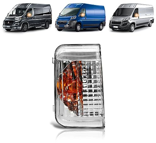 TangMiGe Indicatore Laterale per Citroen Jumper 04/2006-UP, FIAT Ducato (250) 2006-UP, PEUGEOT Boxer 2006-UP. di direzione lato specchietto retrovisore, 1 Pezzo Sinistra, Senza Lampadina