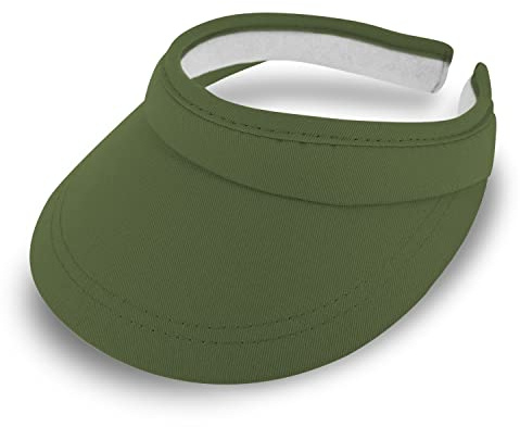 fiebig Visor | Skuggdispenser för ansiktet | Clipvisor i en storlek | i många färger av 100 % bomull | Sommarkeps med frottéband foder | solskydd paraplykeps