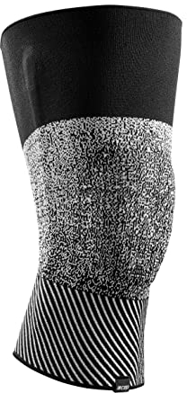 CEP - ORTHO KNEE SLEEVE MAX SUPPORT COMPRESSION unisex | Kniebandage mit 3D-Silikon-Pad zur maximalen Entlastung des Kniegelenks | Knee Brace zur Stabilisierung vom Knie | Black/White | L