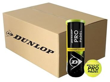 Dunlop- 24 Barche di Palle Padel Pro, Cajon 24 Barche