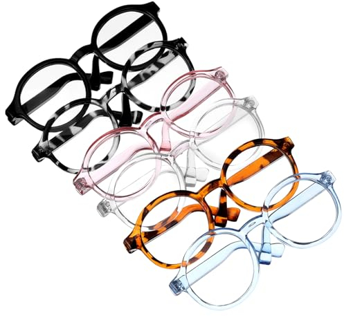 Gogogmee 6stücke Puppenbrillen Leichte Und Kompakte Kunststoffbrillen Für Puppen Stylisches Kostümzubehör Geeignet Für Miniaturpuppen Und Puppenhaus Zubehör