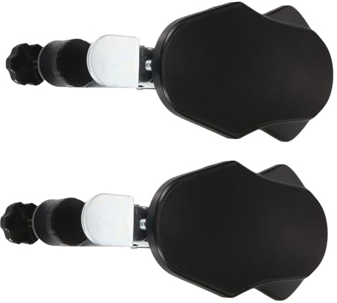 CIYODO 2 Pièces Repose-bras Ergonomique Ajustable pour Bureau Support Rotatif pour Coude et Repose-poignet de Souris Extension Stable pour Chaise de Bureau et Table Informatique Noir Lot