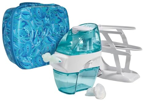 Navage Essentials Bundle - Navage Nasal Irrigation System - Adult Nasal Cleaner with 1 Nose Cleaner, 30 SaltPods, Countertop Caddy and Paisley Travel Case