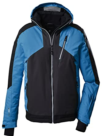 killtec (KILAH Herren Skijacke/Funktionsjacke mit abzippbarer Kapuze und Schneefang KSW 117 MN SKI JCKT, himmelblau, M, 38716-000