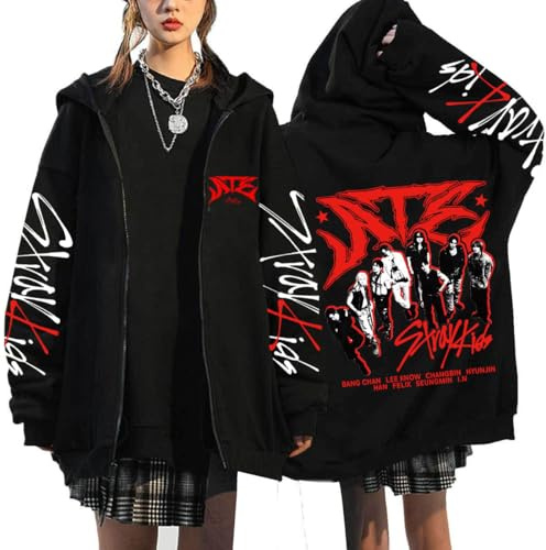 Zip Hoodie Domin ATE Sport Pullover BangChan Lee Know Changbin Hyunjin Han Felix Seungmin I.N Fashion Summer Loose Sweatshirt Tops