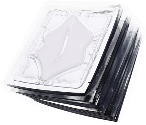 LALADEFIEE 25 Almohadillas Exfoliantes E Hidratantes para Labios Colágeno, Mascarillas Labiales de Fibra Vegetal para Viaje y Banquetes, Cuidado Nutritivo y Reparador