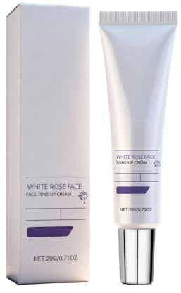 White Rose Lightweight Hydration Cream, Natural Anti Aging Face Cream, Balances Skin Tone, Smooths Texture, Treatment Facial Moisturiser for All Type Skin (1, 20g)